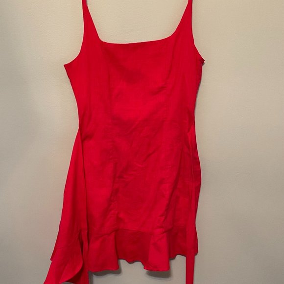 Princess Polly Dresses & Skirts - Red mini wrap style dress